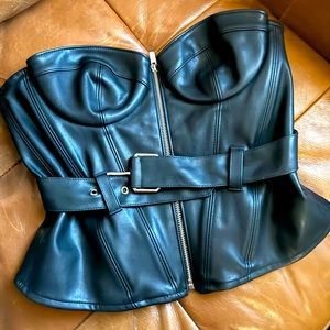 House of cb leather corset, sz M
